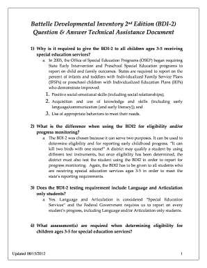Battelle Developmental Inventory Examiner S Manual PDF  Form