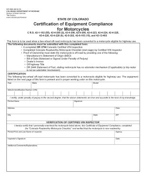 Get and Sign Colorado Compliance Form 