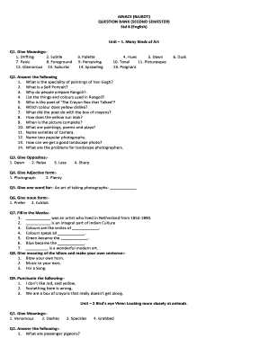 Dhoran 7 Gujarati Paper  Form