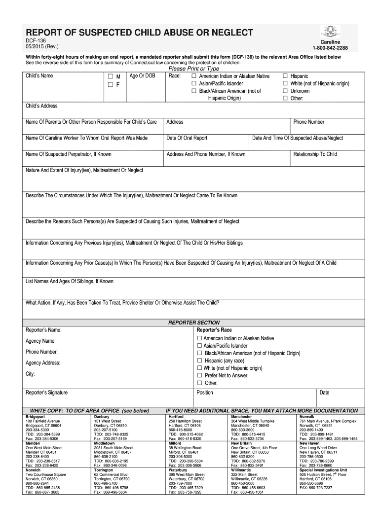  Dcf 136 Form 2015-2024