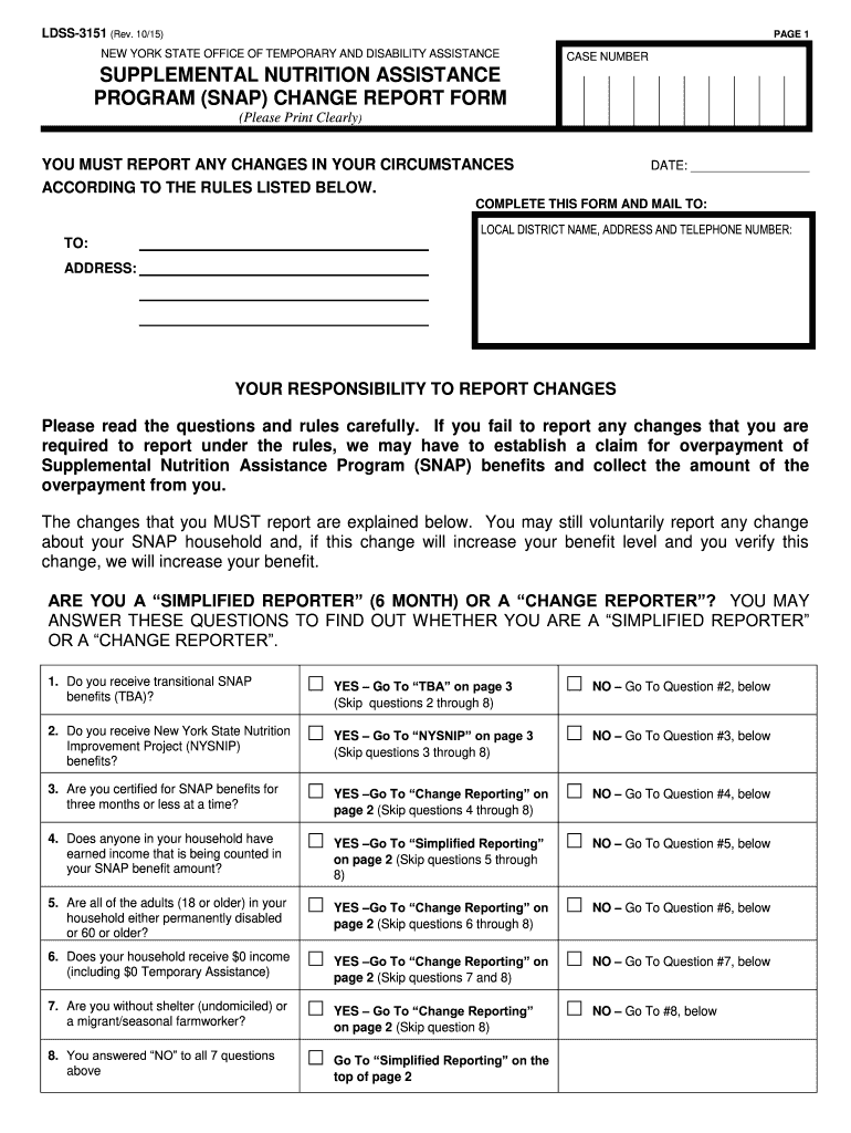  Ldss 3151  Form 2015