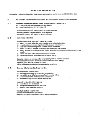 Global Deterioration Scale PDF  Form