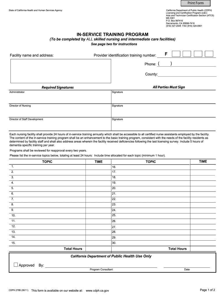 Cdph 278b  Form