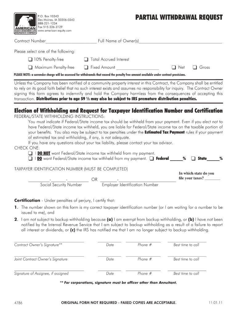  American Equity Forms 2011-2024