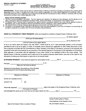 Get and Sign Ct Power Attorney Dmv  Form
