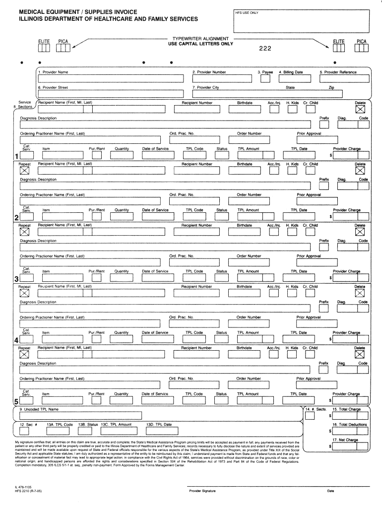 Hfs 2210 Fill  Form