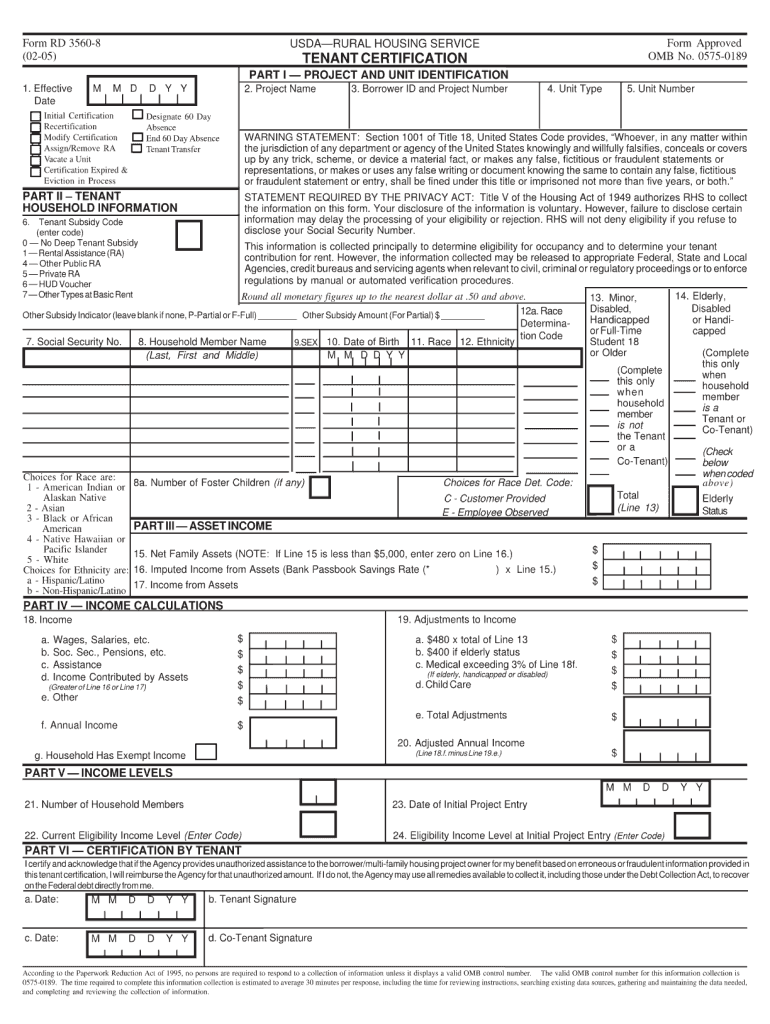Rd 3560 8  Form