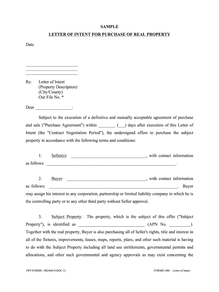 Land Offer Letter Template  Form