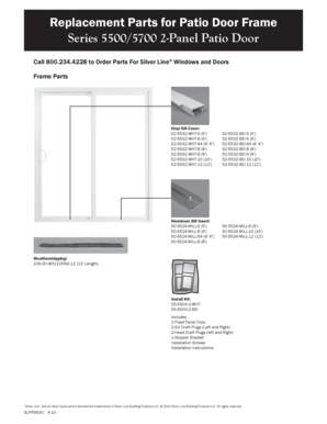 Silverline 5500 Patio Door Parts  Form