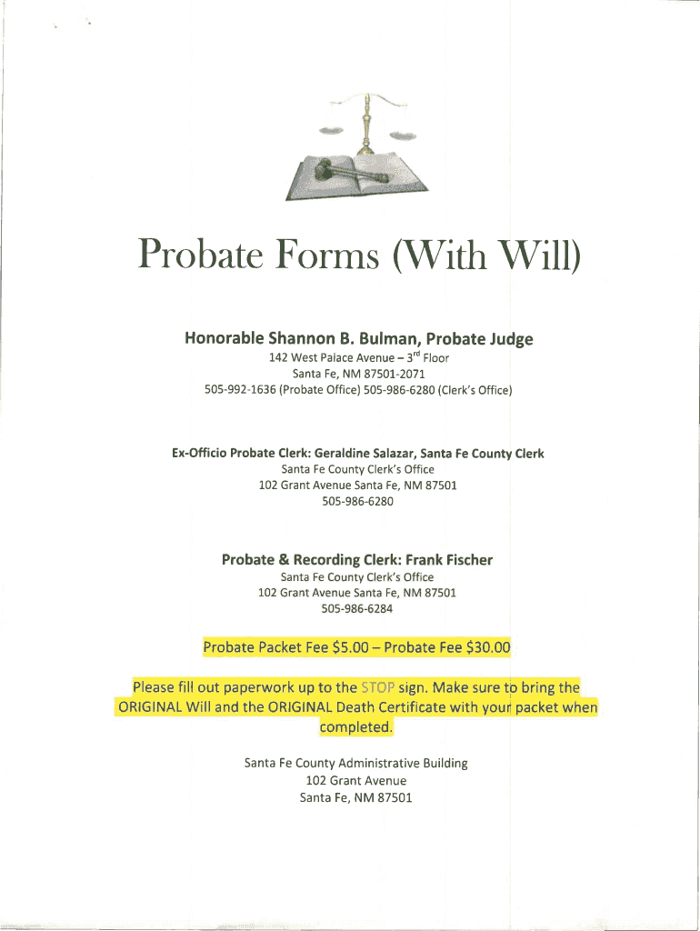 Nm Probate Forms with