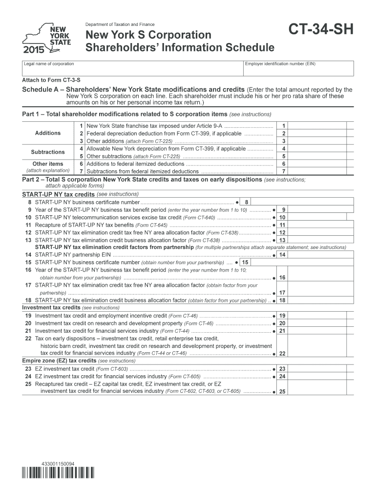  Ct 34 Sh Form 2015