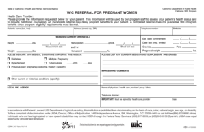  California Wic Form 2014-2024