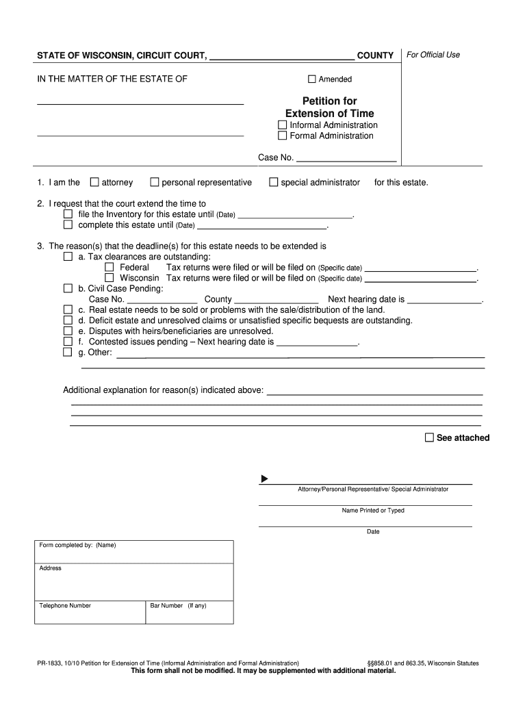 Pr 1833  Form