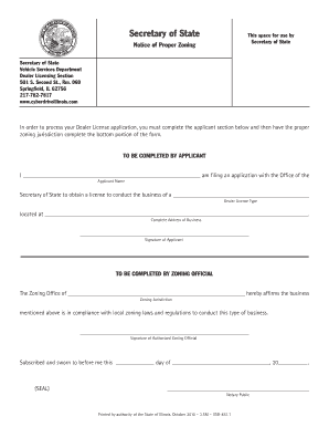  Notice of Proper Zoning 2010