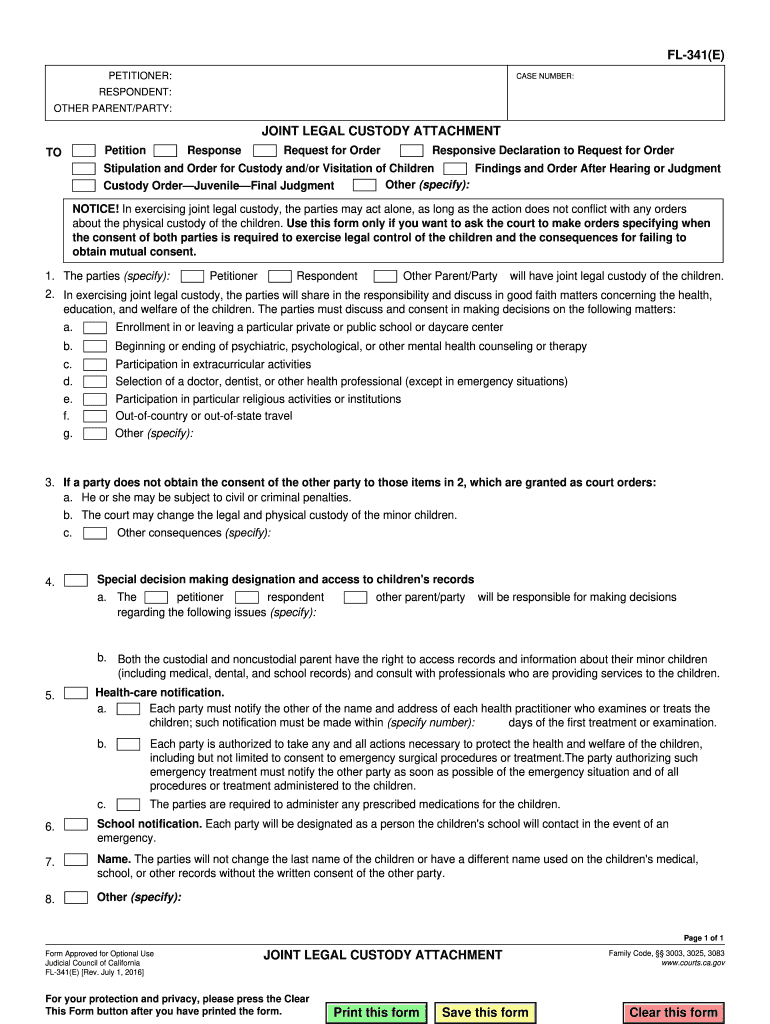  Form Fl 341e 2016