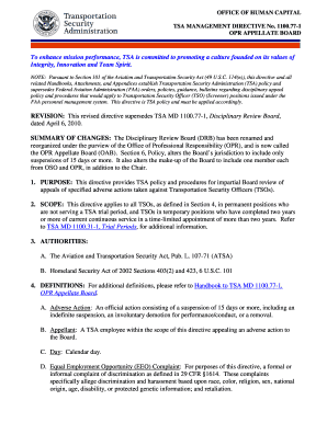 Tsa Form 1177 1