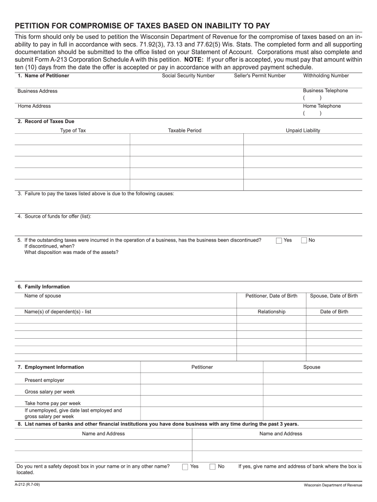  Wi 212 Form 2020