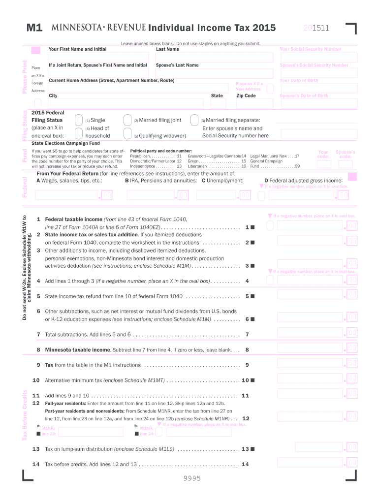  Minnesota Form 2015