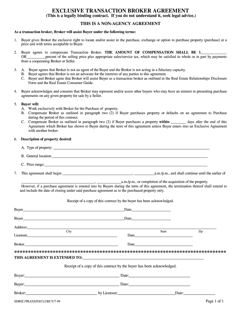  Broker Agreement 1999-2024