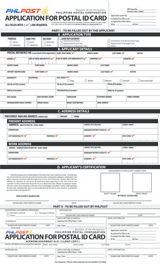 Postal ID Application Forms BPHLPOSTb