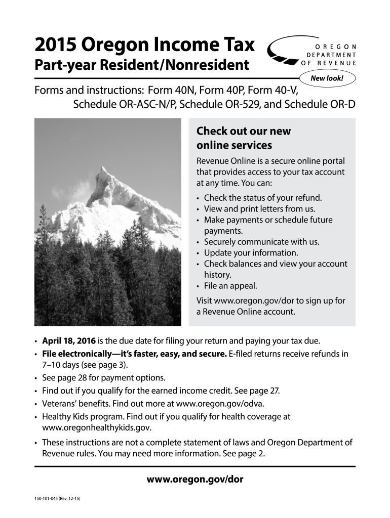 Oregon Tax Forms