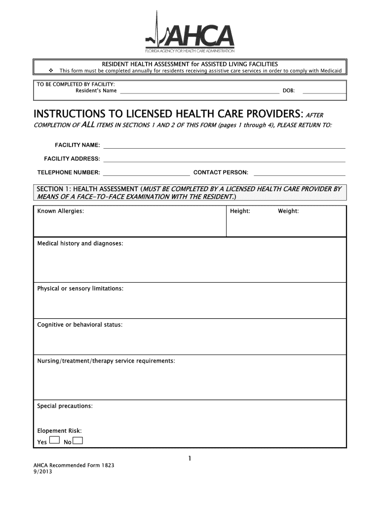 Ahca Form