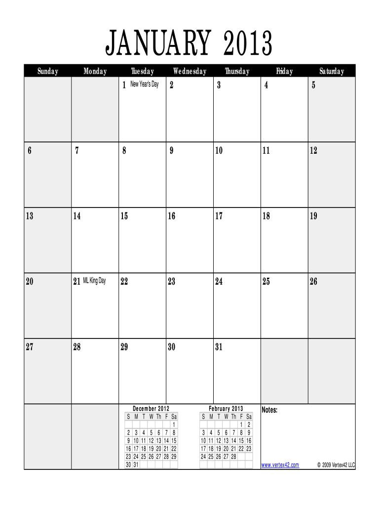 Fill in Calendar  Form