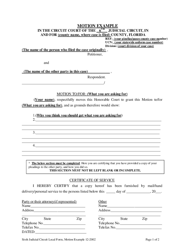  Motion for 2002-2024