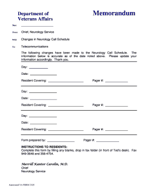 Va Form 2105