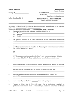  Temporary Guardianship Form Mn 2021