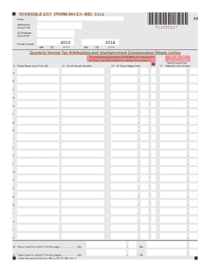 Form 941c1 Me