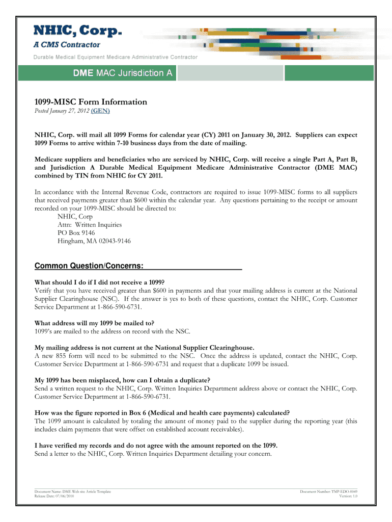 Form 1099 Misc Template Mac