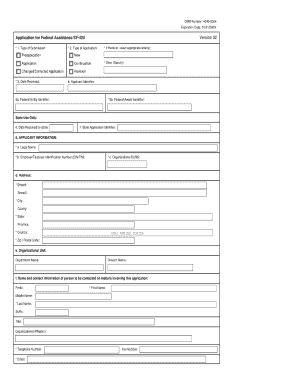 Sf424 Form in Word