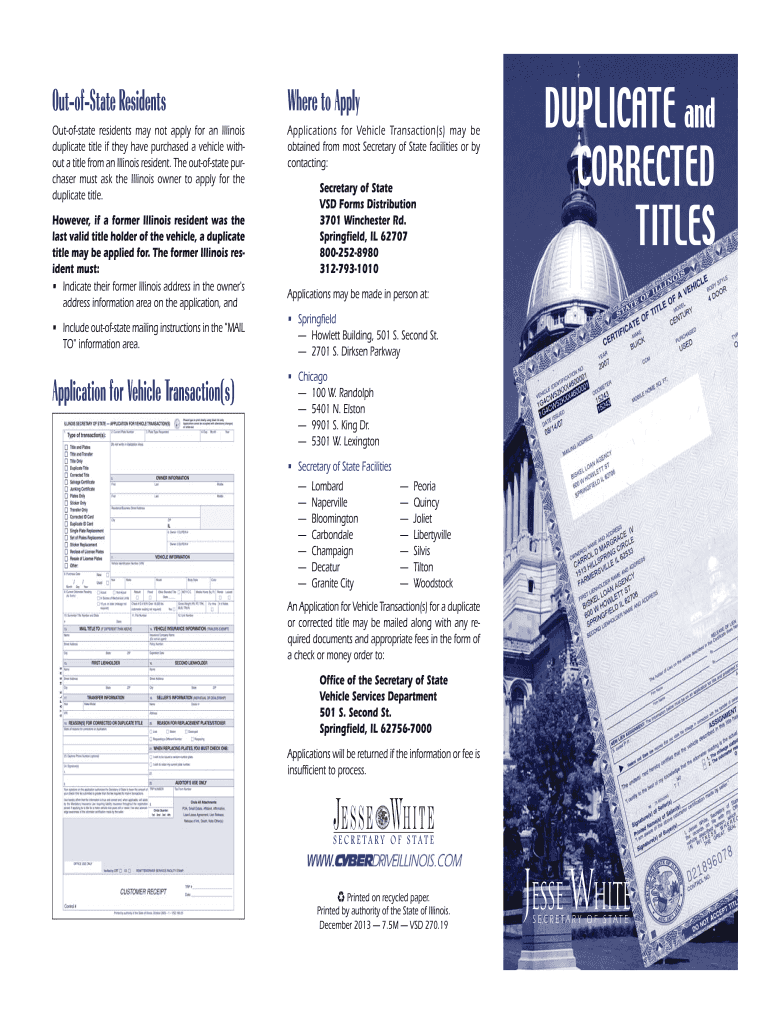  Vsd 270 Form 2019