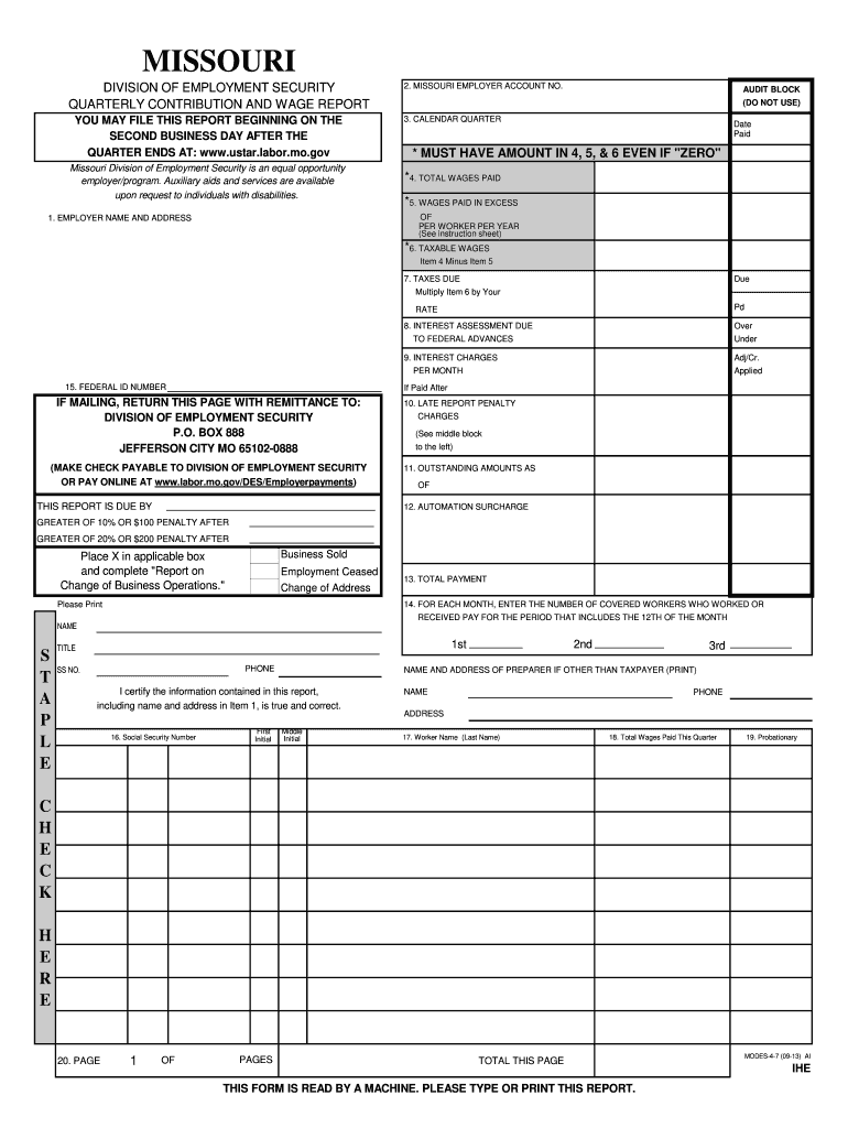  Modes 4 7 Fillable Form 2019-2024