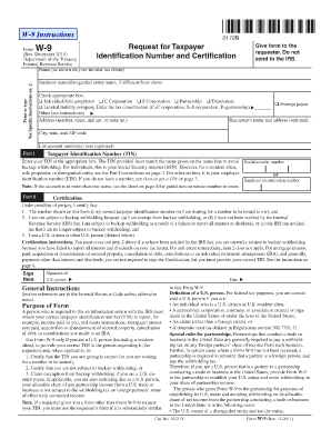 W9 Form Oregon