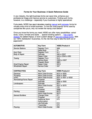 Nebs Forms