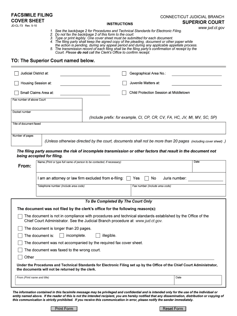 Facsimile Sheet Printable  Form