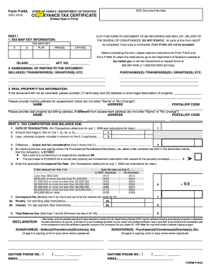 form tax hawaii conveyance sign signnow pdffiller