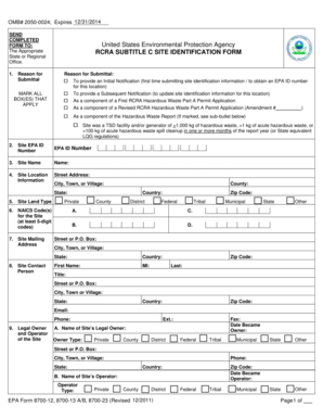 EPA Form 8700 12
