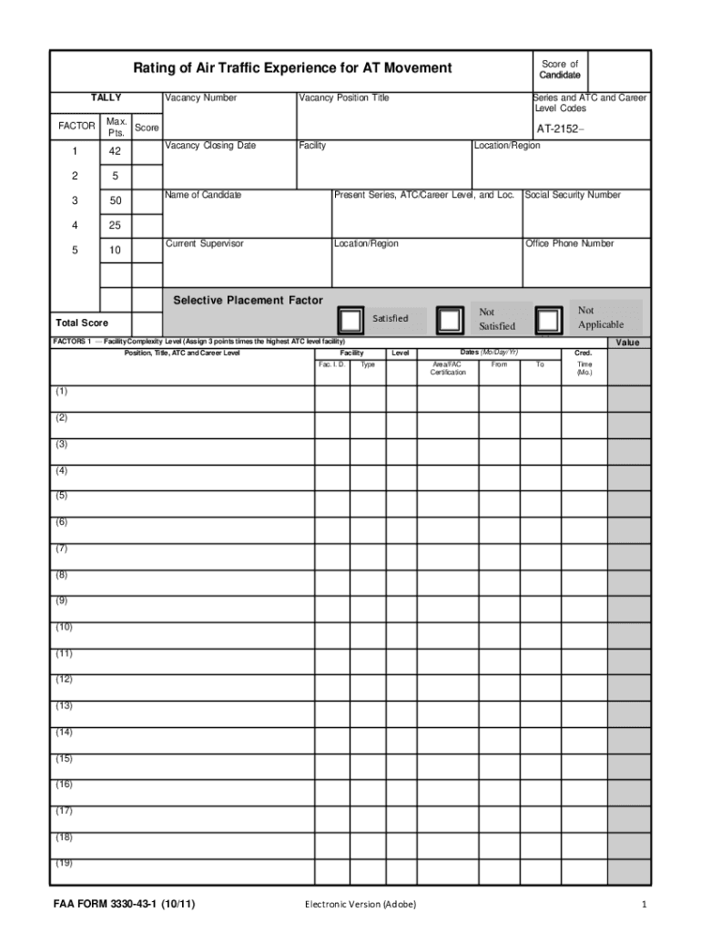 Faa Form 3330 43 1