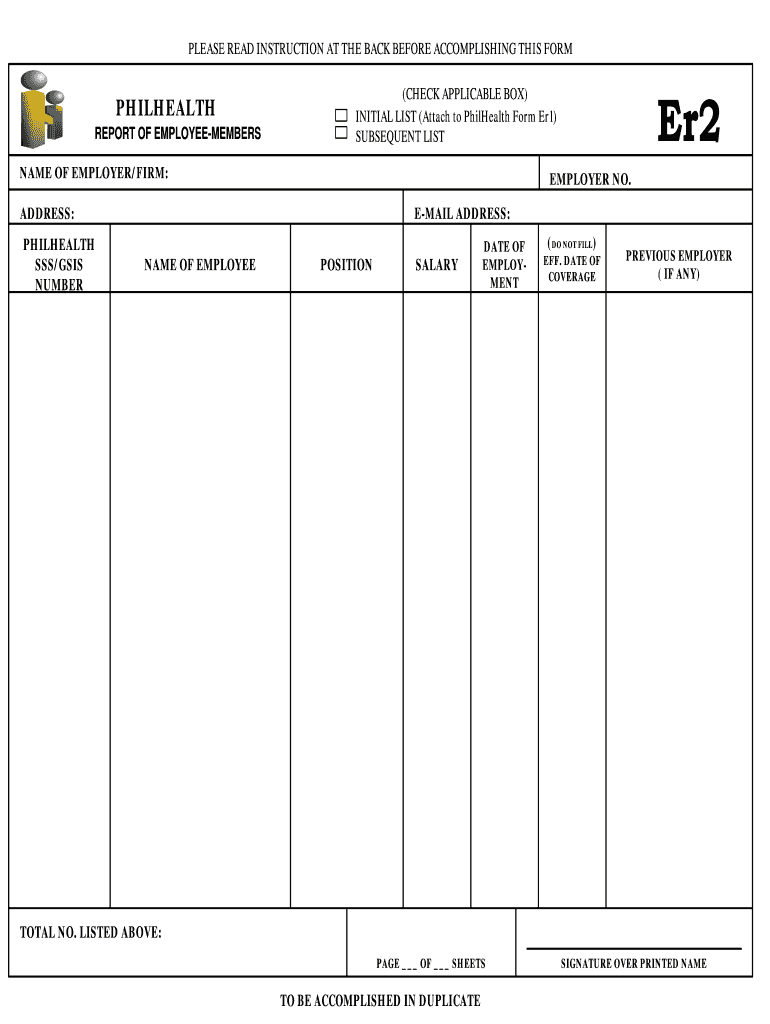 Er2  Form