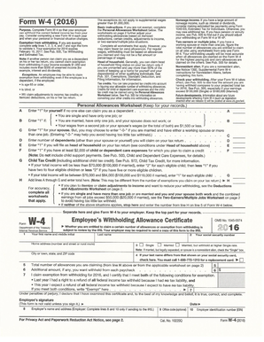 Federal Tax Withholding Form W 4, Azasrs