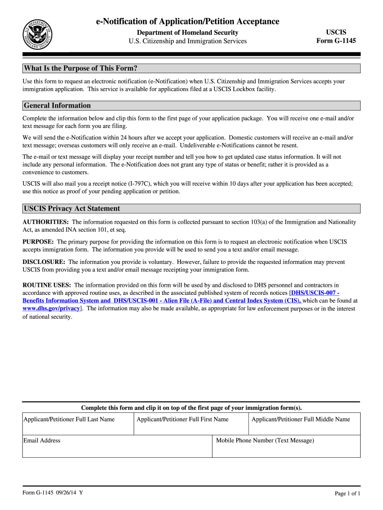  G 1145  Form 2014-2024