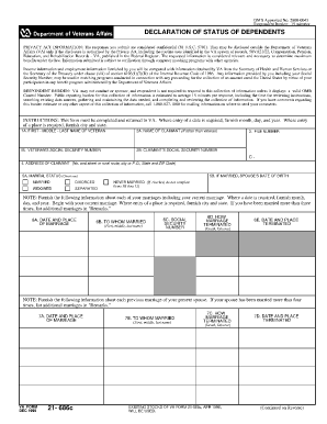 Va Form 21 686c