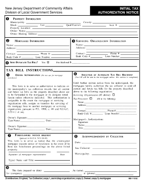 This Form is to Serve as Authorization to Indicate on the Municipality&#039;s Tax Collection Records that All Current and Future