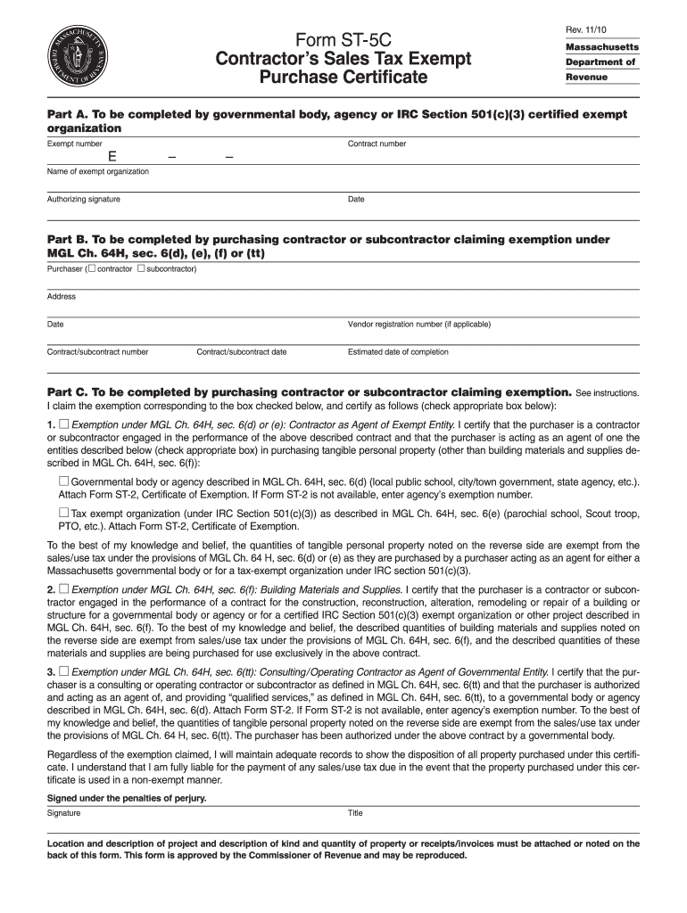 St 5c  Form