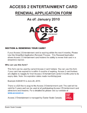 Access Renewal Form