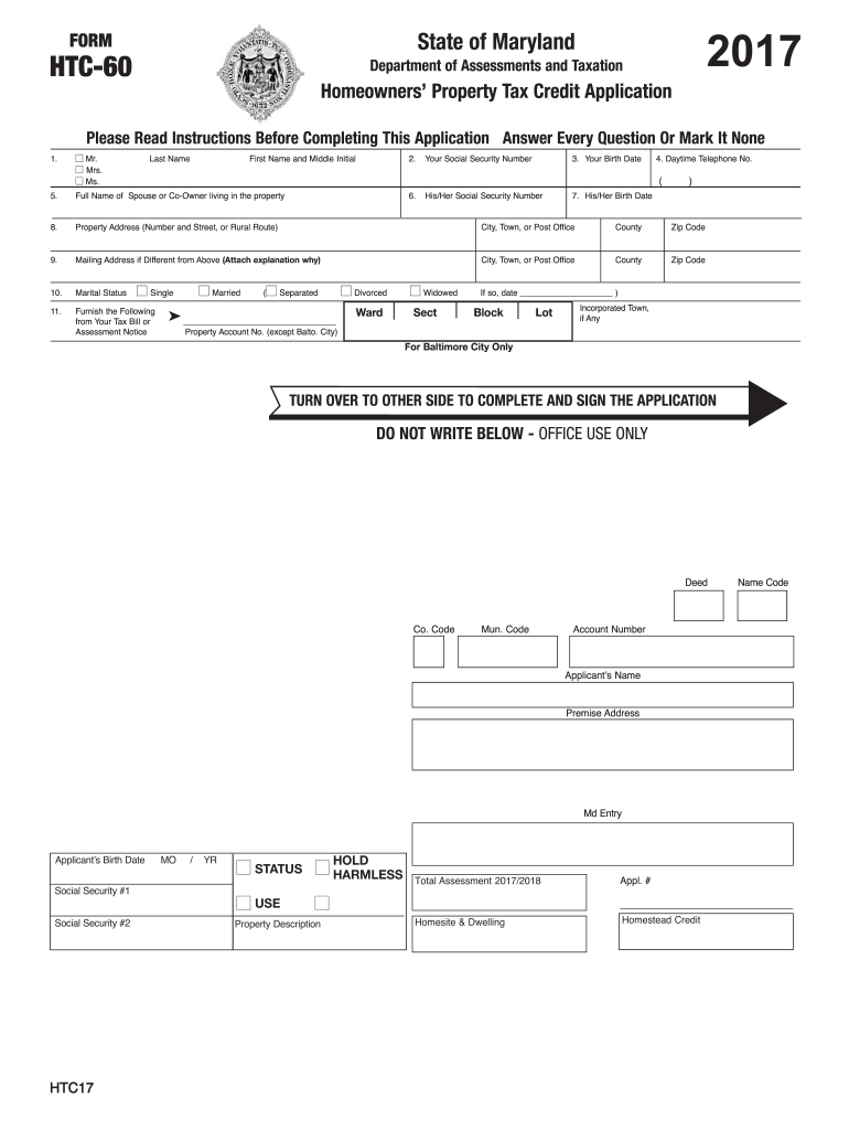  Htc 60 Form 2017