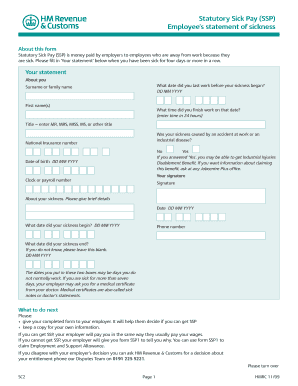 Printable Self Certification Form